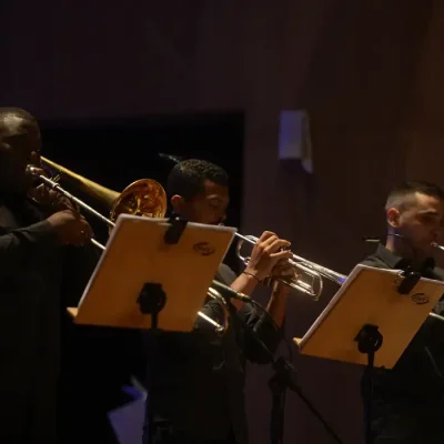 Apresentação do grupo Nova Orquestra, durante o Prêmio Rádio MEC 2022, na Sala Cecília Meireles, no Rio de Janeiro
