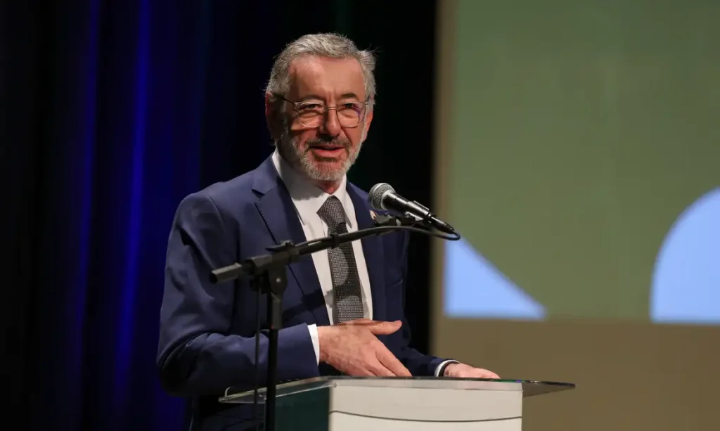 Rio de Janeiro (RJ), 02/07/2026 – O ministro do Desenvolvimento, Indústria, Comércio e Serviços, Márcio Fernando Elias Rosa durante evento Brasil Mais Verde, 1º Fórum Econômico da Transformação Ecológica Brasileira, no Banco Nacional de Desenvolvimento Econômico e Social (BNDES), no centro do Rio de Janeiro. Foto: Tomaz Silva/Agência Brasil