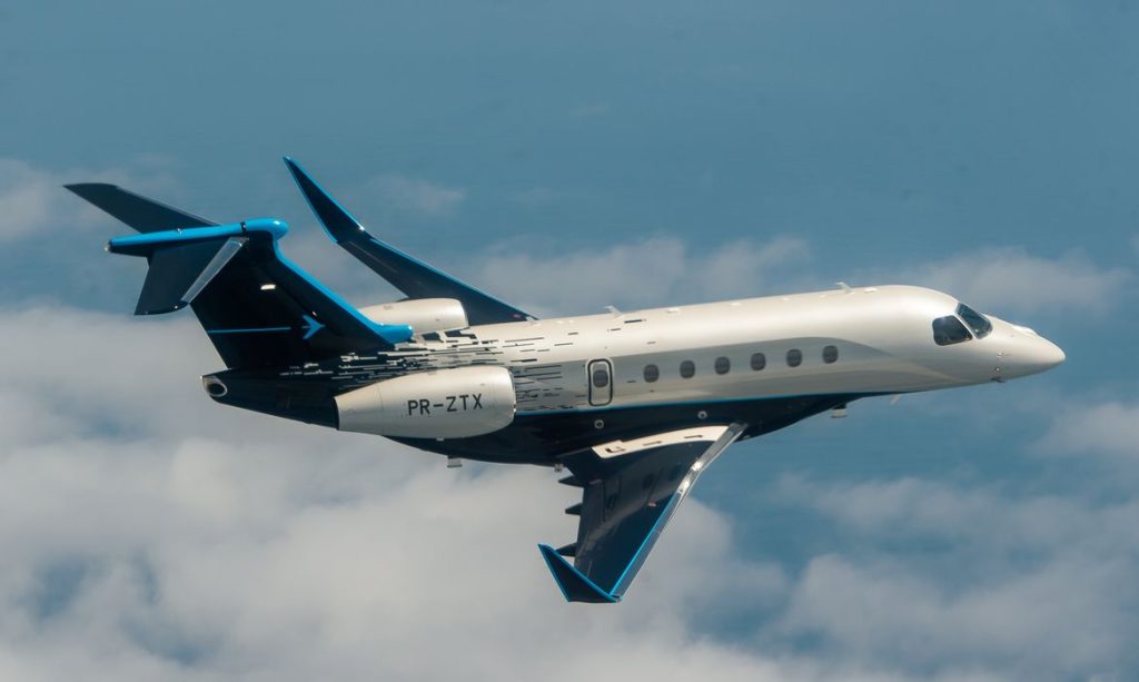 Praetor, Embraer
 Fort Lauderdale, Florida, U.S., October 12, 2018.   Courtesy Embraer/Handout via REUTERS    ATTENTION EDITORS - THIS