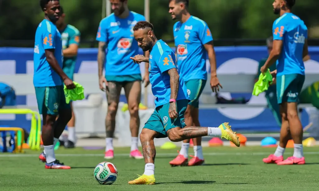 Soccer Football - FIFA World Cup 2026 - Brazil Training - Columbia Park Training Facility, Morristown, New Jersey, U.S. - July 2, 2026 Brazil's Neymar during training IMAGN IMAGES via Reuters/Caean Couto