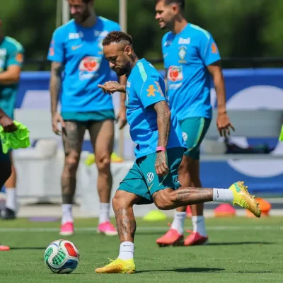 Soccer Football - FIFA World Cup 2026 - Brazil Training - Columbia Park Training Facility, Morristown, New Jersey, U.S. - July 2, 2026 Brazil's Neymar during training IMAGN IMAGES via Reuters/Caean Couto