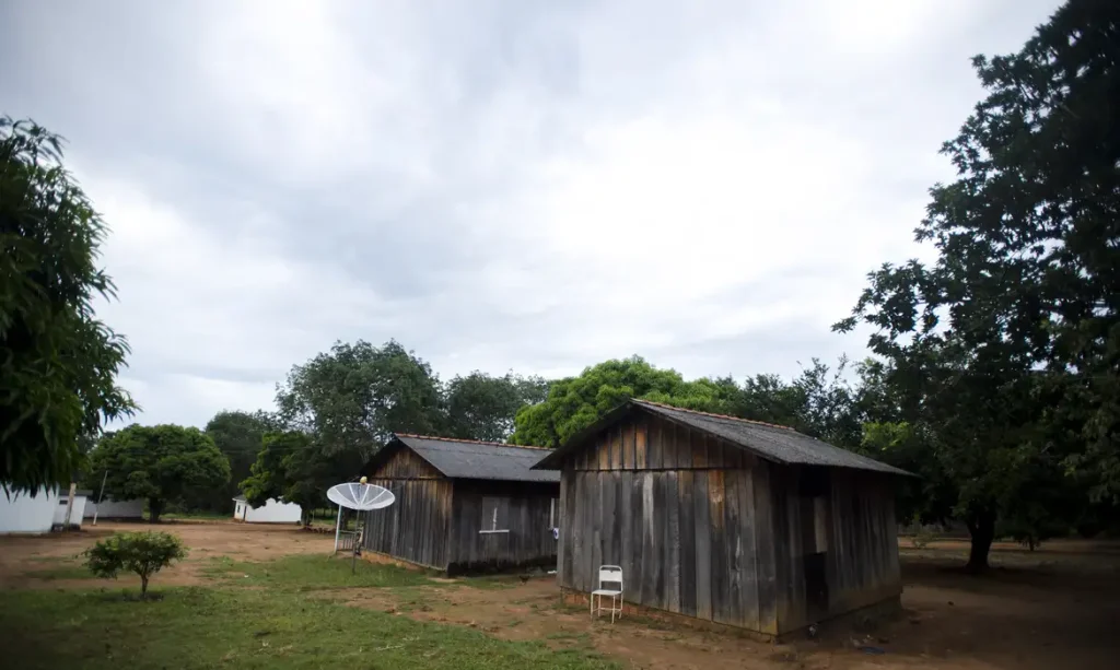 Aldeia da Terra Indígena Manoki próxima ao município de Brasnorte, noroeste do Mato Grosso  (Marcelo Camargo/Agência Brasil)