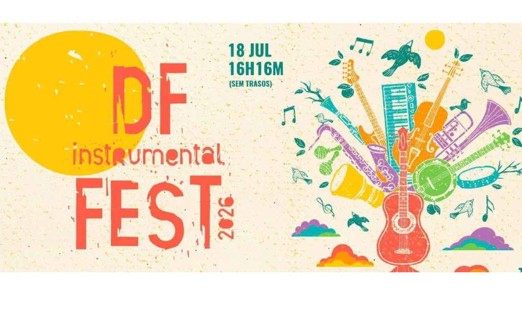17/07/2026 - Rádio Nacional transmite ao vivo shows do DF Instrumental Fest neste sábado (18). Foto: Arte/ DF Instrumental Fest