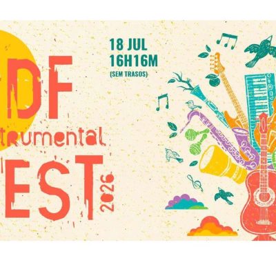 17/07/2026 - Rádio Nacional transmite ao vivo shows do DF Instrumental Fest neste sábado (18). Foto: Arte/ DF Instrumental Fest