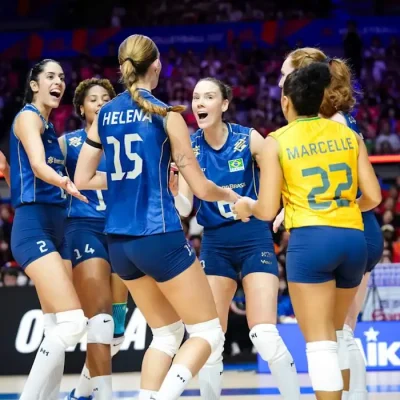 Brasil abre terceira semana da Liga das Nações Feminina de vôlei com vitória por 3 a 1 sobre o Japão - em 08/07/2026