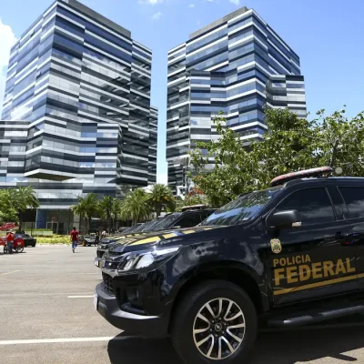 Cerimônia de inauguração da nova sede da Polícia Federal, em Brasília.