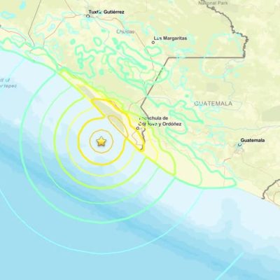 Terremoto de magnitude 7,4 atinge a costa mexicana. Foto: Frame/ Reuters/ Proibido reprodução