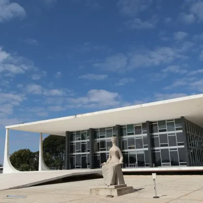 Palácio do Supremo Tribunal Federal na Praça dos Três poderes em Brasília