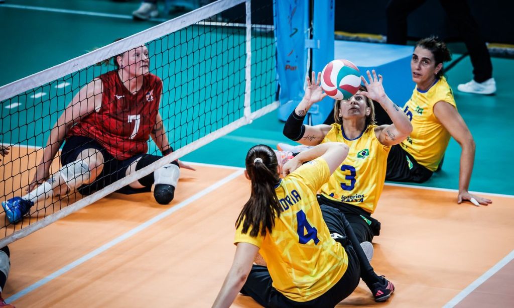 Hanghzou (China), 17/07/2026 - Seleção brasileira feminina perde para os Estados Unidos e fica com o vice no Mundial de vôlei sentado. Foto: World ParaVolley/Divulgação