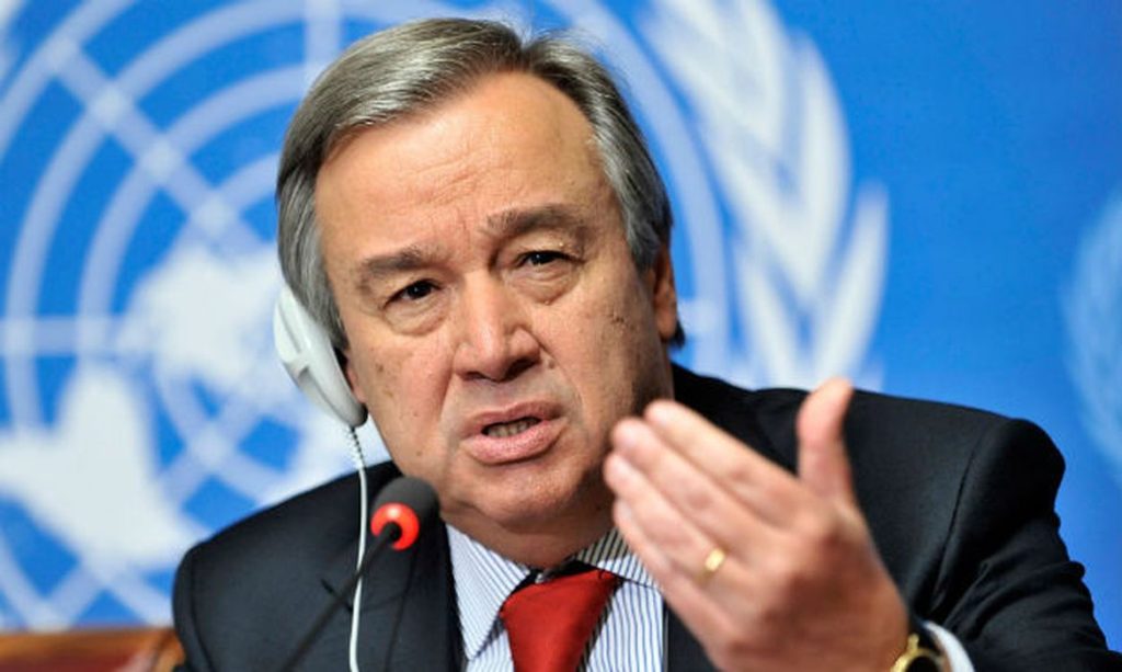 Secretário-geral da  ONU, António Guterres