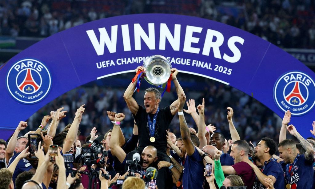 Final da Liga dos Campeões entre Paris St Germain e Inter de Milão
31/5/2025    REUTERS/Kai Pfaffenbach