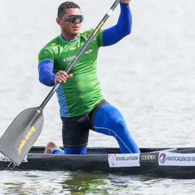 Isaquias Guimaraes Queiroz during ICF Canoe Sprint and Paracanoe World Championships in Poznan, Poland, on August 28, 2026 (Photo by Foto Olimpik/NurPhoto)NO USE FRANCE
