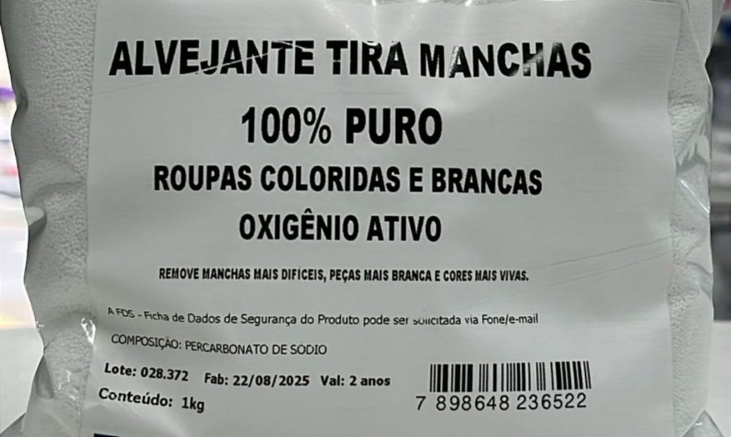 Percarbonato de sódio. Foto Divulgação