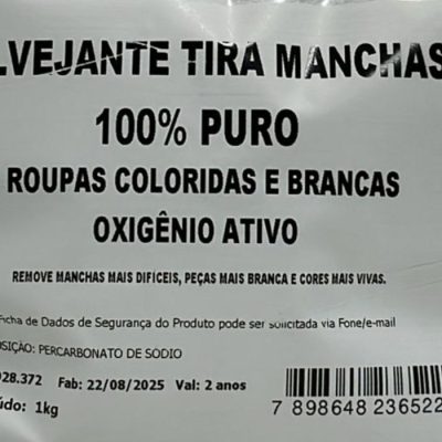 Percarbonato de sódio. Foto Divulgação