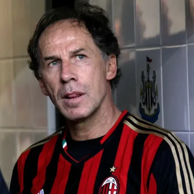 Franco Baresi durante partida beneficente em Newcastle, Reino Unido, em 2013
11 de setembro de 2013 Action Images / Craig Brough