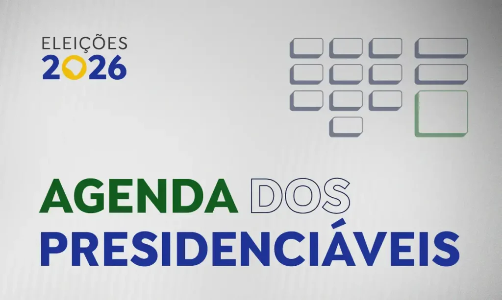 Brasília (DF), 18/08/2026 - Arte  Agenda dos Presidenciáveis.
Arte EBC