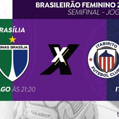 Brasília (DF), 20/07/2026 - TV Brasil transmite, neste sábado (29), Minas Brasília e Itabirito pela semifinal do Brasileirão Feminino Série A2. Arte/Agência Brasil