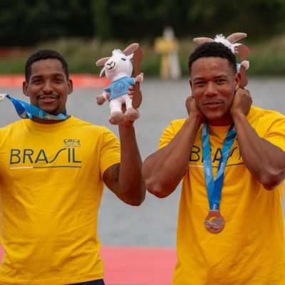 Poznań. 30/08/2026 - Jacky Godmann e Gabriel Nascimento são prata no Mundial de Canoagem Velocidade. Foto: Fábio Canhete/CBCa
