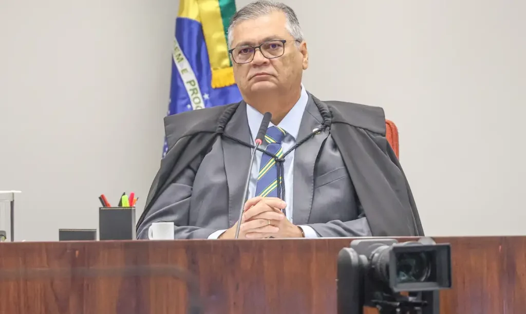 Brasília (DF), 25/02/2026 – Ministro Flávio Dino no plenário da primeira turma durante segundo dia do julgamento no STF dos mandantes do assassinato da ex-vereadora, Marielle Franco.
Foto: Valter Campanato/Agência Brasil