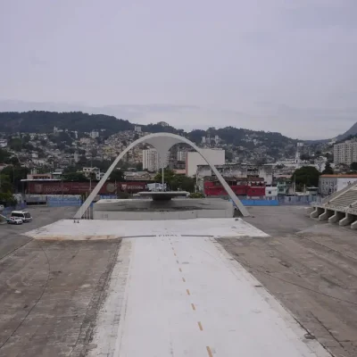 Sambódromo da Marquês de Sapucaí vazio