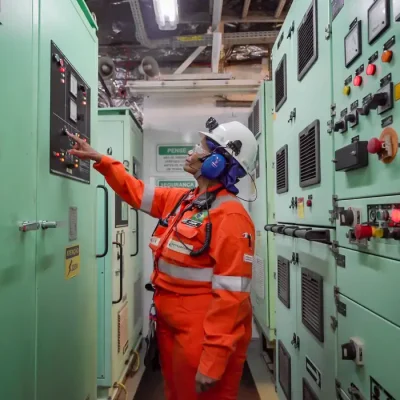 28/05/2026 - Pré-sal da Bacia de Santos -Esta é a P-67, uma unidade gigante do tipo FPSO (sistema flutuante de produção, armazenamento e transferência) que opera no pré-sal da Bacia de Santos. Com impressionantes 353 mil toneladas, 288 metros de comprimento, 54 metros de largura e 31 metros de altura, essa estrutura colossal tem capacidade para processar diariamente até 150 mil barris de petróleo e comprimir até 6 milhões de m³ de gás natural. Mostrar o cotidiano, a segurança e a dedicação dos profissionais que trabalham embarcados nessa superestrutura é uma forma de valorizar quem constrói a nossa história todos os dias.Como parte ativa do Programa Pró-Equidade de Gênero e Raça, a Petrobras reafirma o compromisso de construir um ambiente de trabalho mais inclusivo e representativo, quebrando barreiras históricas no setor offshore e impulsionando a equidade tanto em terra quanto mar afora. Foto: Rafa Neddermeyer/Agência Brasil