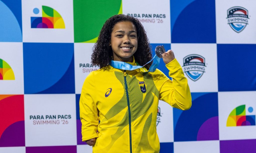 29.08.26 - Nadadora Alessandra Oliveira -  Parapan Pac Swimming Championships no Mount San Antonio College na California, EUA. Foto: Alessandra Cabral/CPB