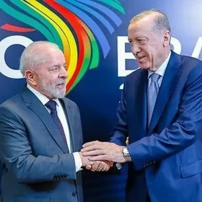 Rio de Janeiro (RJ), 17/11/2024 - O presidente Luiz Inácio Lula da Silva ao lado do presidente da Turquia, Recep Tayyip Erdogan. Foto: Ricardo Stuckert/Arquivo/PR