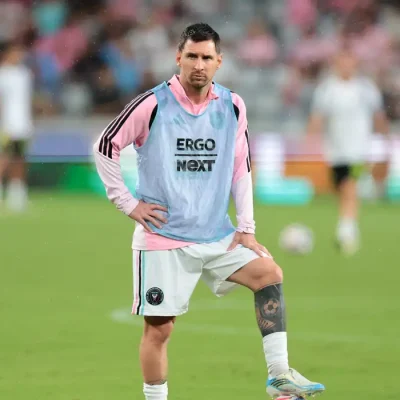 Lionel Messi antes da partida entre Inter Miami e Columbus Crew pela MLS
1º de agosto de 2026 Sam Navarro-Imagn Images