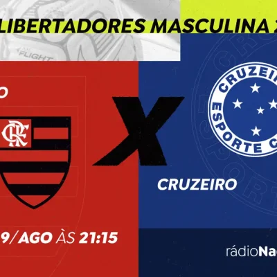 Rádio Nacional transmite nesta quarta (19) decisão entre Flamengo e Cruzeiro pelas oitavas da Libertadores. Rádio Nacional