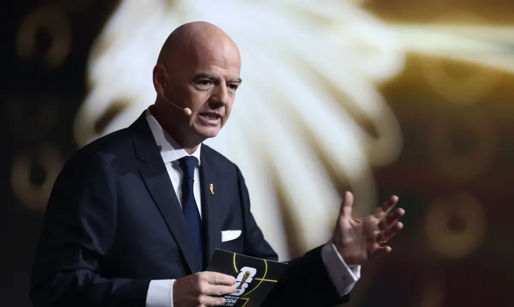 Presidente da Fifa Gianni Infantino
5/12/2025 Pool via REUTERS/Dan Mullan
