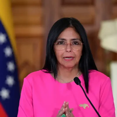 Presidente interina da Venezuela, Delcy Rodríguez, em Caracas
11/08/2025
REUTERS/Gaby Oraa