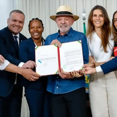 Brasília (DF), 28/09/2026 - Presidente da República, Luiz Inácio Lula da Silva, durante cerimônia de sanção da lei de incentivo ao futebol feminino. Foto: lulaoficial/Instagram