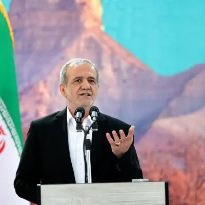 Presidente iraniano, Masoud Pezeshkian
12/06/2025
Site da Presidência do Irã/WANA/Divulgação via REUTERS