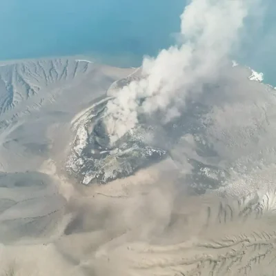 A drone view shows Mount Anak Krakatau volcano spewing hot ash during an eruption, in South Lampung, Lampung province, Indonesia, September 5, 2026. Center for Volcanology and Geological Hazard Mitigation (PVMBG)/Handout via REUTERS ATTENTION EDITORS - THIS IMAGE HAS BEEN SUPPLIED BY A THIRD PARTY. MANDATORY CREDIT. NO RESALES. NO ARCHIVES.
TPX IMAGES OF THE DAY