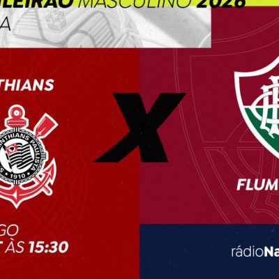Brasília (DF), 18/09/2026 - Rádio Nacional transmite Corinthians x Fluminense pelo Brasileirão. Foto: Arte/EBC
