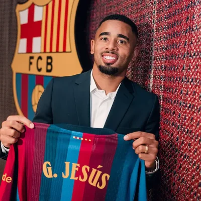 Barcelona, 01/09/2026 - Jogador de futebol Gabriel Jesus é contratado pelo Barcelona. Foto: FC Barcelona/Divulgação