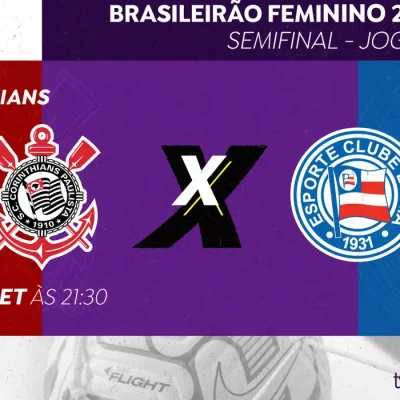 Brasília (DF), 21/09/2026 - TV Brasil transmite duelo de volta entre Corinthians e Bahia pela semifinal do Brasileirão Feminino.
Arte Marketing EBC