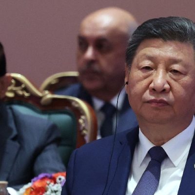 Presidente da China, Xi Jinping, durante reunião de cúpula do Brics em Nova Délhi
13 de setembro de 2026 Sputnik/Alexander Kazakov/Pool via REUTERS