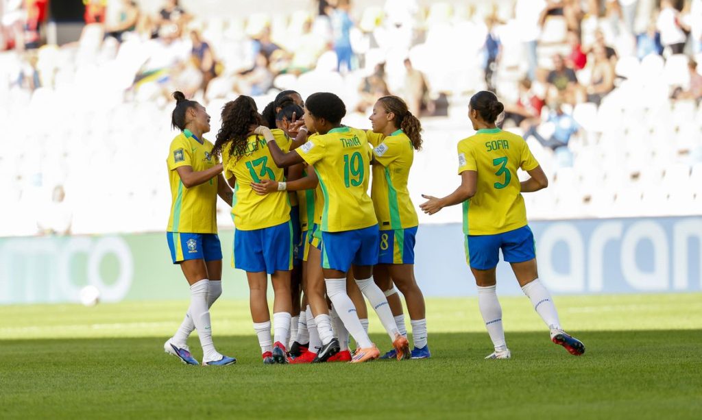Brasília (DF), 05/09/2026 - Brasil goleia Tanzânia na estreia na Copa do Mundo sub-20 feminina.
Foto: Luciana Vermell / CBF