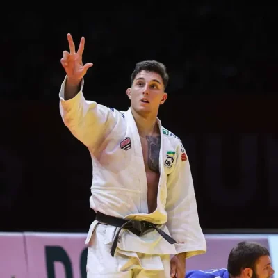 Guilherme Schimidt é ouro na categoria até 91 kg no Grand Slam de Budapeste, em 13/03/2026