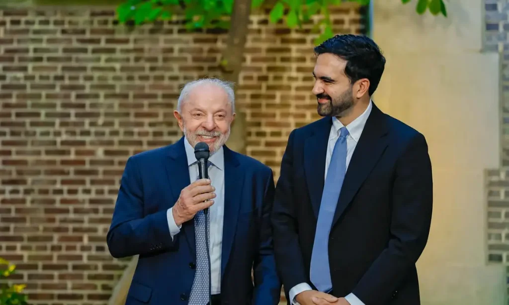 21/09/2026 - O presidente Lula com o prefeito de Nova York, Zohran Mamdani, no contexto da semana de Alto Nível da Assembleia Geral das Nações Unidas. Foto: @LulaOficial/ X