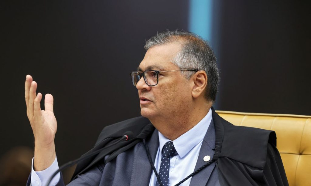 Brasília (DF) 09/09/2025 - O ministro Flávio Dino durante sessão da Primeira Turma do Supremo Tribunal Federal (STF) que retoma o julgamento dos réus do Núcleo 1 da trama golpista. Foto: Rosinei Coutinho/STF