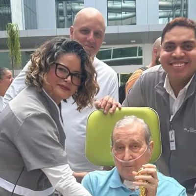 Rio de Janeiro (RJ), 05/09/2026  - Carlos Alberto Parreira recebe alta após 80 dias internado.
Foto: Hospital Samaritano/ Divulgação