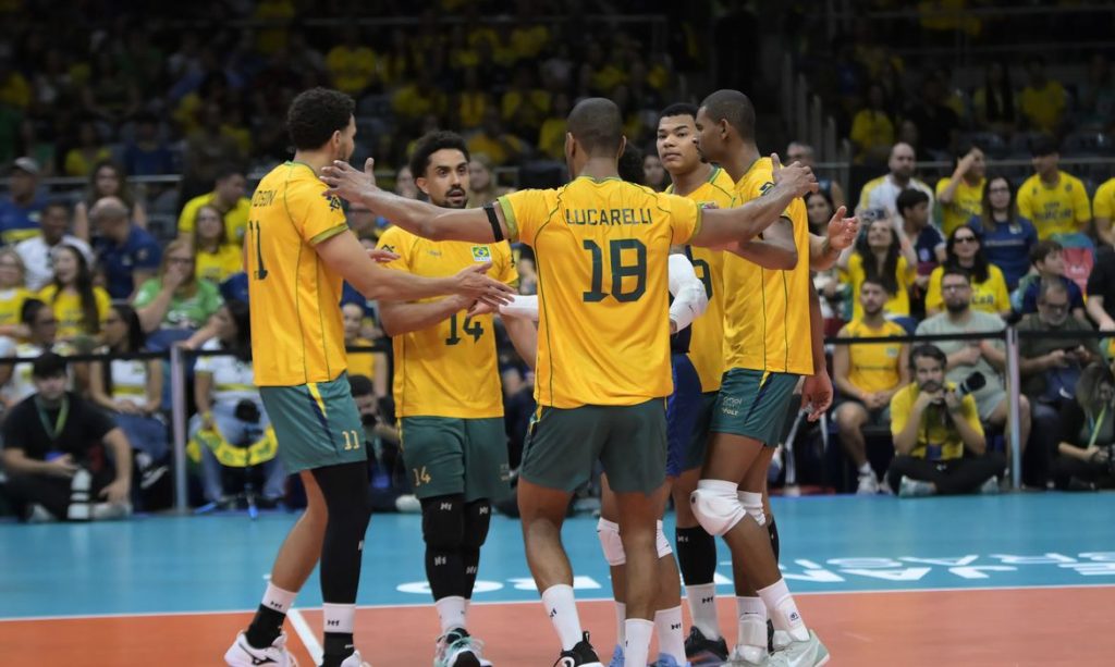Brasil x Venezuela - Campeonato Sul-Americano por Banco do Brasil. Foto: CBV/Divulgação