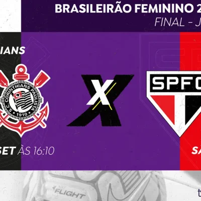 Brasília (DF), 21/09/2026 - TV Brasil exibe primeiro jogo da final do Brasileirão Feminino A1 entre Corinthians e São Paulo. Foto: Arte/Agência Brasil
