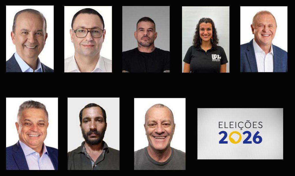Brasília (DF), 24/09/2026 - Candidatos ao governo de Santa Catarina. Foto: Arte/Agência Brasil