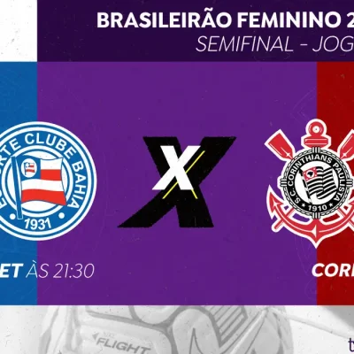 Brasília (DF), 14/09/2026 - TV Brasil transmite semifinal do Brasileirão Feminino entre Bahia e Corinthians nesta terça (15).
Arte EBC