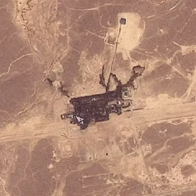 Arábia Saudita - 12/09/2026 - Imagem de satélite mostra danos nas instalações do oleoduto Leste-Oeste na região de Hejaz, na Arábia Saudita 11 de setembro de 2026 . foto: Planet Labs PBC/Divulgação via REUTERS