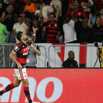 Soccer Football - Brasileiro Championship - Flamengo v Mirassol - Estadio Maracana, Rio de Janeiro, Brazil - September 2, 2026 Flamengo's Lucas Paqueta celebrates scoring their second goal REUTERS/Sergio Moraes