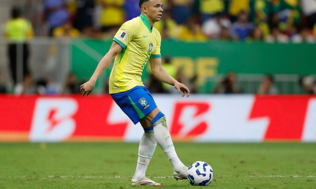 O jogador de futebol Vanderson foi convocado por Carlo Ancelotti para os amistosos com Austrália e Índia. Foto: Rafael Ribeiro/CBF